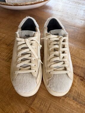 P448 Men’s Beige Cream Low-Top Sneakers